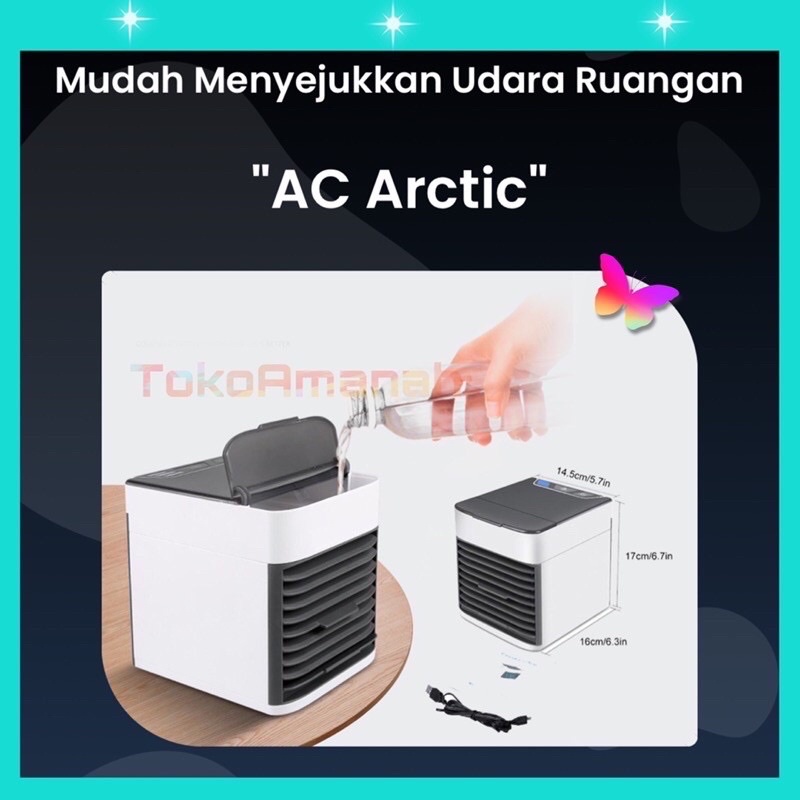 AC Mini AC Portable USB ORIGINAL import Arctic Air Ultra 2X Cooling Power Air Cooler AC Portabel