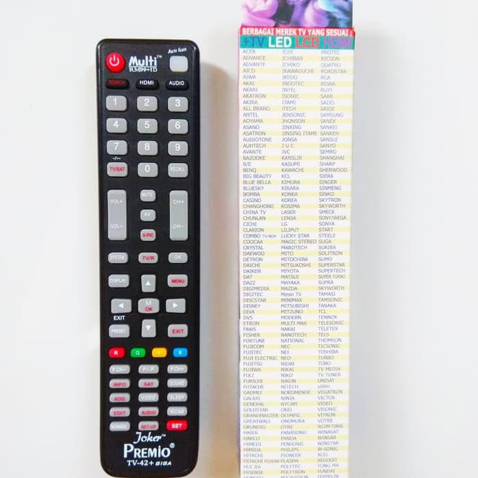 REMOT/REMOTE TV LCD/LED COOCAA/HAIER/HITACHI/HISENSE MULTI/UNIVERSAL