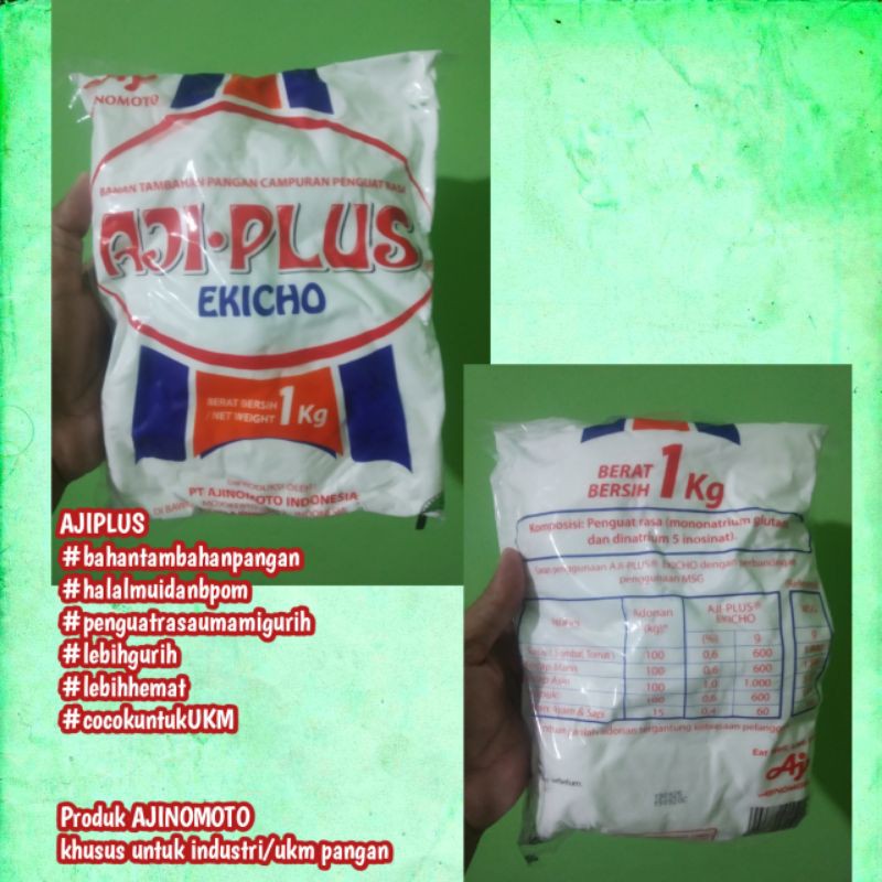 

Ajiplus Ajinomoto lebih gurih&hemat | kotabaru, balikpapan, bontang, berau, tarakan, talisayan, bone