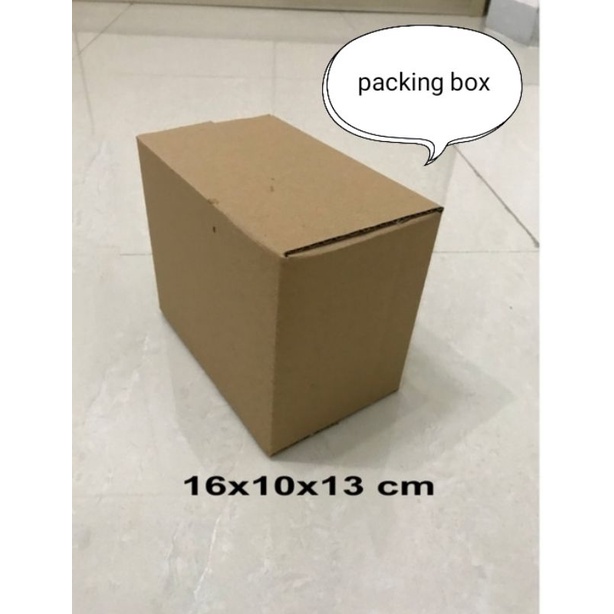 

karton/dus UK.16x10x13cm.single wall luar polos dalem ada tulisan