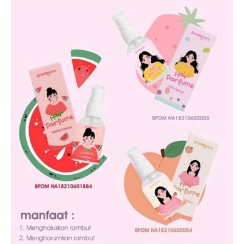 GEAMOORE Hair Perfume 30ml / Parfum Geamore 30 ml / Hairmist / Hair mist / Parfume Rambut