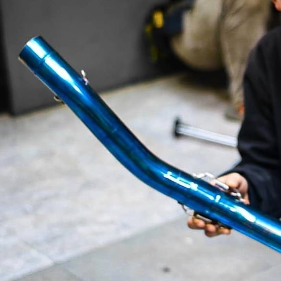 Readyy Header kawasaki zx25r leheran biru zx 25r header drake zx25r r9 proliner arrow leovince wrx