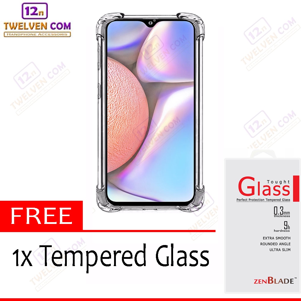 [FLASH SALE] Case Anti Crack Anti Shock Softcase Samsung A10s - Free Tempered Glass