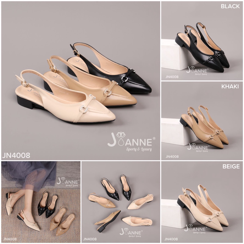 JOANNE Slingback Low Heels Shoes #JN4008 ORIGINAL