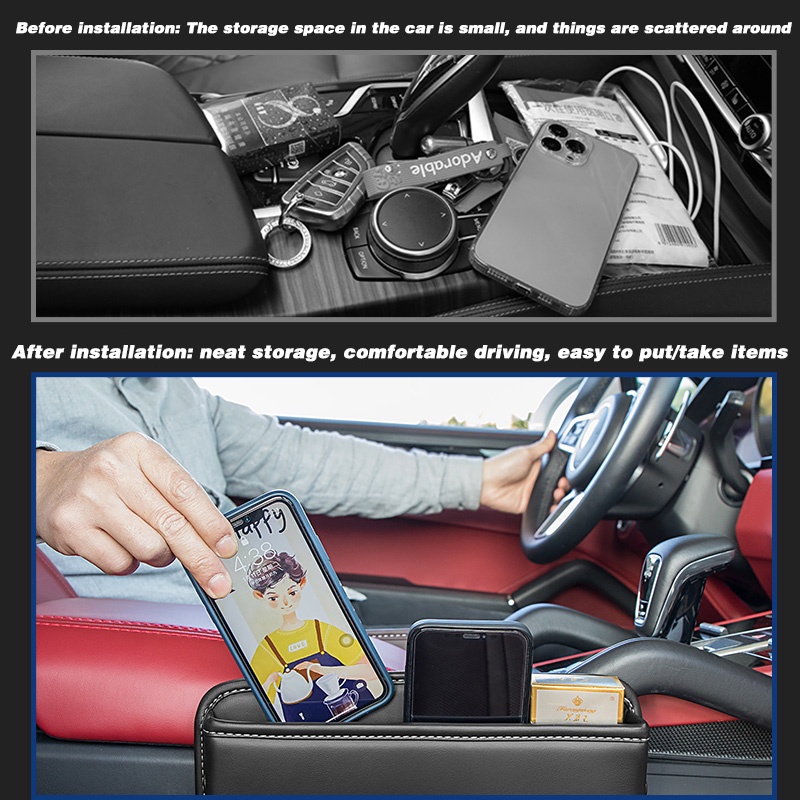 Box Penyimpanan Untuk Gap Jok Mobil Ford Focus Kuga C-MAX Fiesta F150