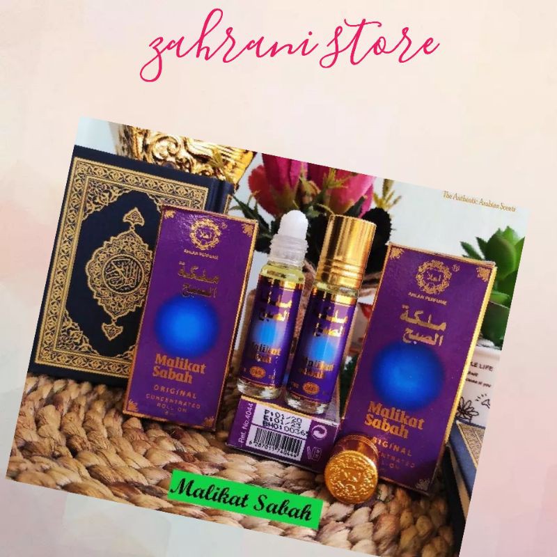 parfum arab malaikat sabah roll on 6ml non alkohol by ahlan parfume