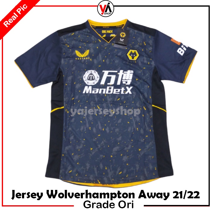 PROMO Jersey Bola Wolverhampton Away 2021 2022 Grade Ori Kualitas Terbaik