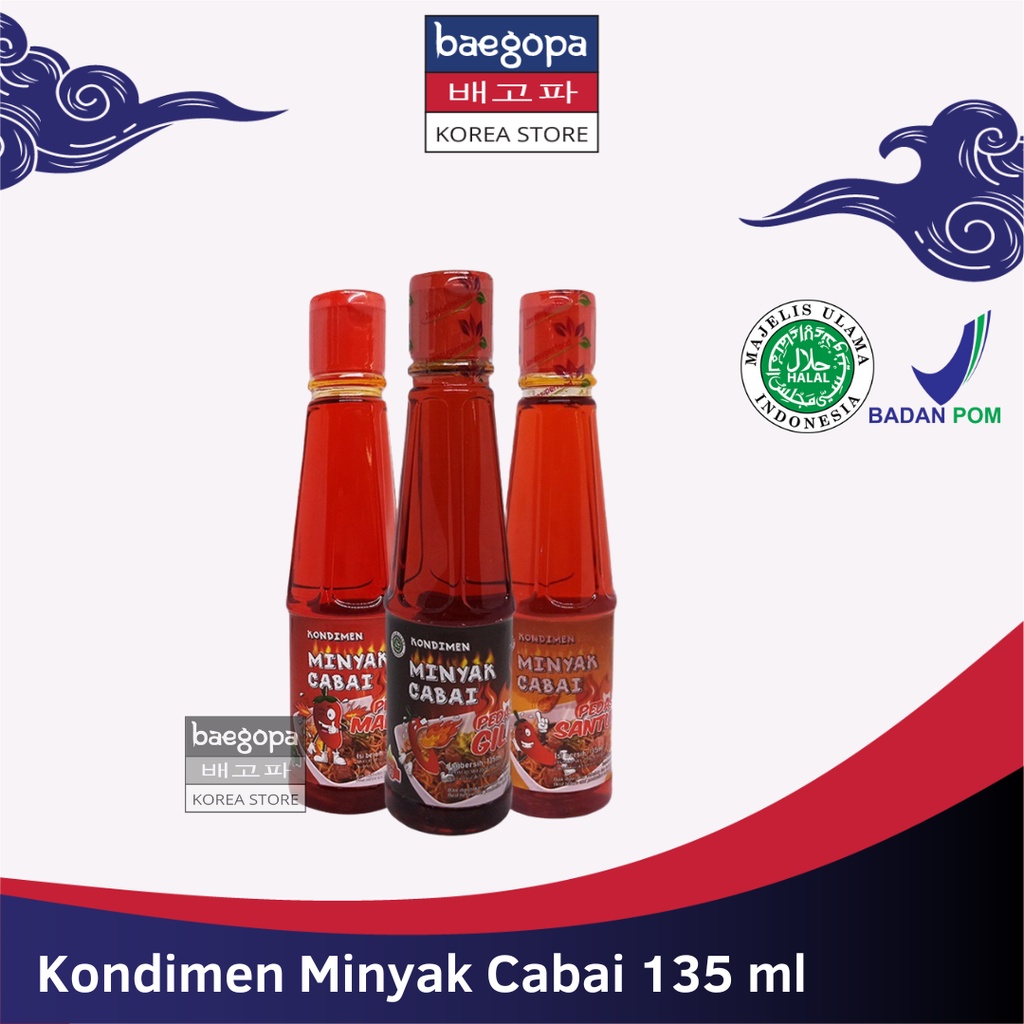 

KONDIMEN MINYAK CABAI SPICY 135 ml Halal / MINYAK CABE PEDAS / Santuy Mantul Gila