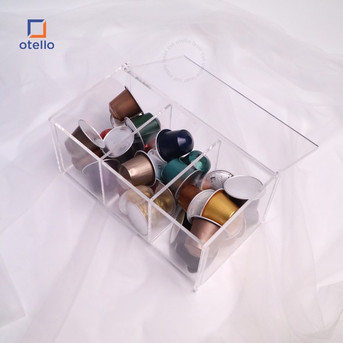 Box Kapsul Nespresso Sekat 3 Tempat Penyimpanan Capsule Kopi Wadah Organizer Dapur