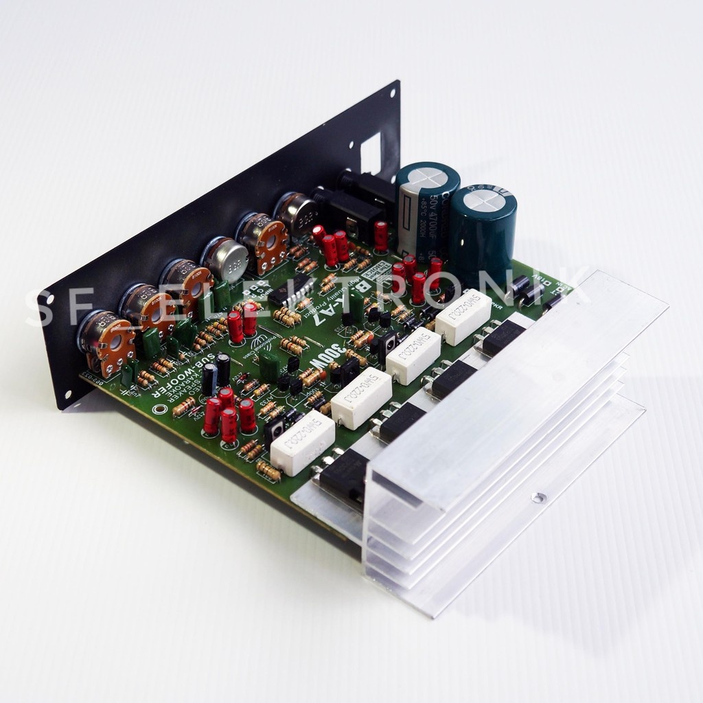Kit Power Amplifier Speaker Aktif 300Watt Stereo Mic Subwoofer BSX-A7