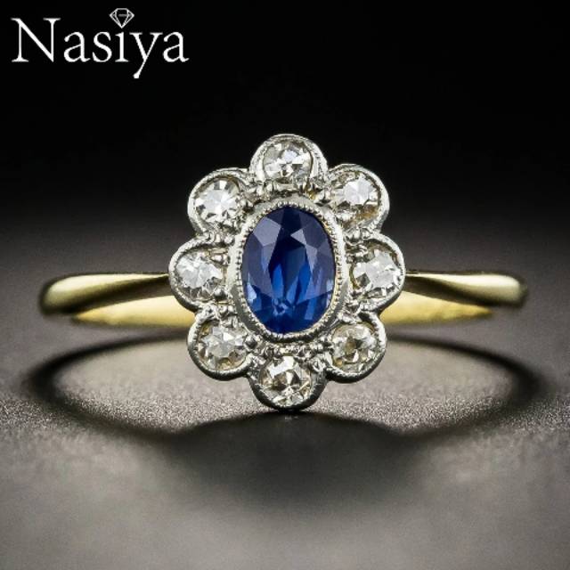 Cincin batu saphire lady diana