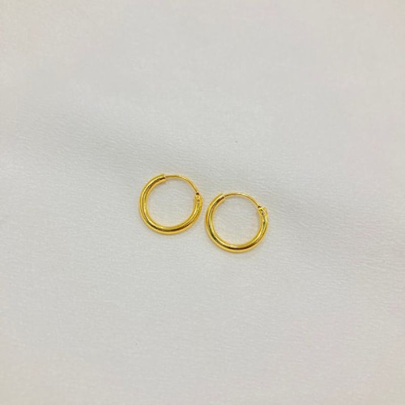 Anting titanium dewasa ring polos