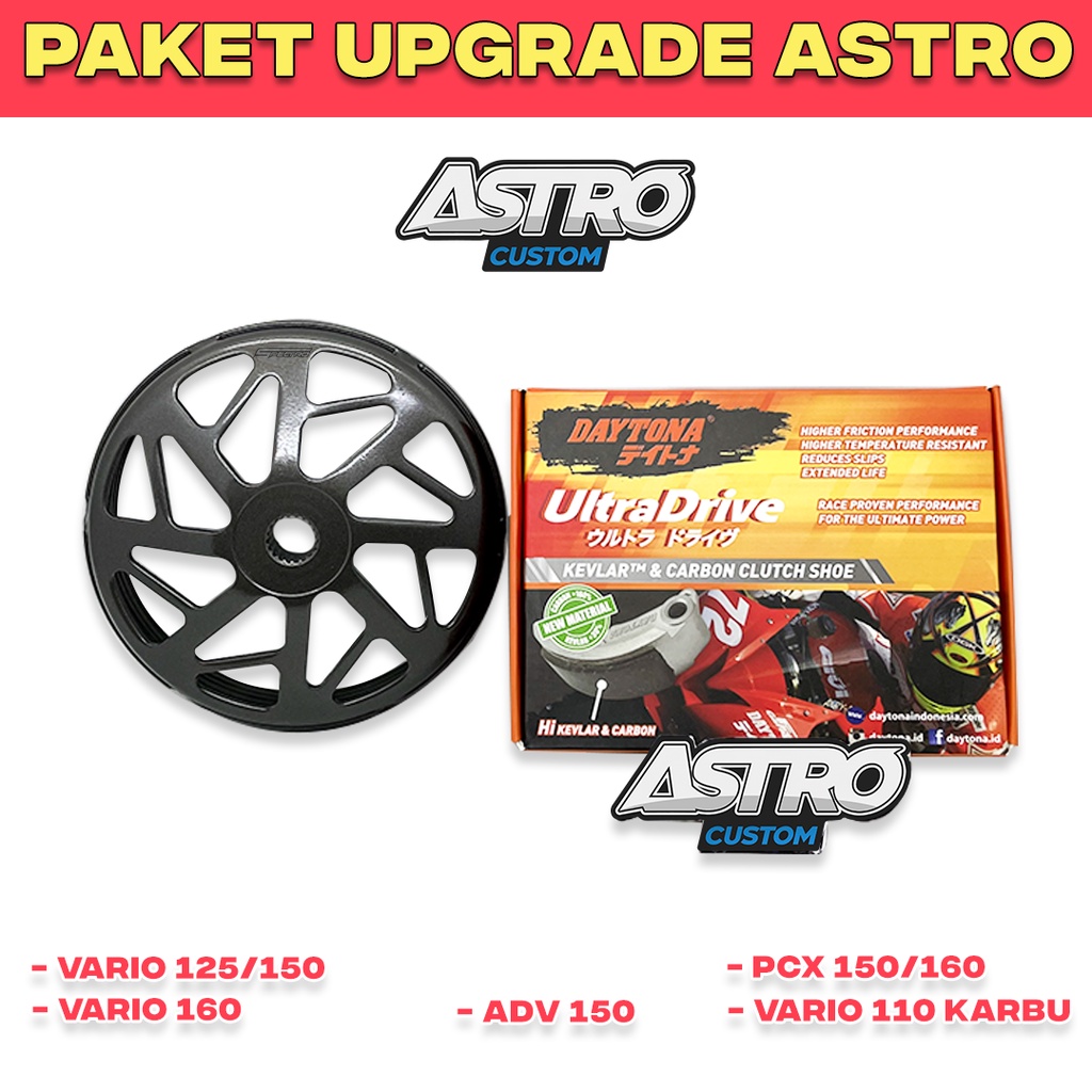 Mangkok Kampas Ganda Spectro V2 Vario 125 Vario 150 Vario 160 PCX 150/160 ADV Kampas Ganda daytona