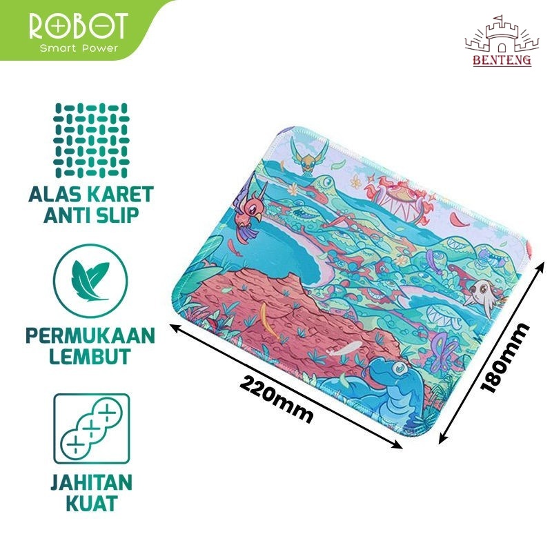 RP01 - Tatakan Mouse Robot / Mouse pad Robot RP01 Motif Safari