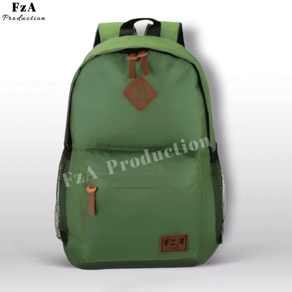 Tas Ransel Punggung Distro Casual Pria Wanita / Tas Ransel Laptop Original FzA FREE Tas Slempang