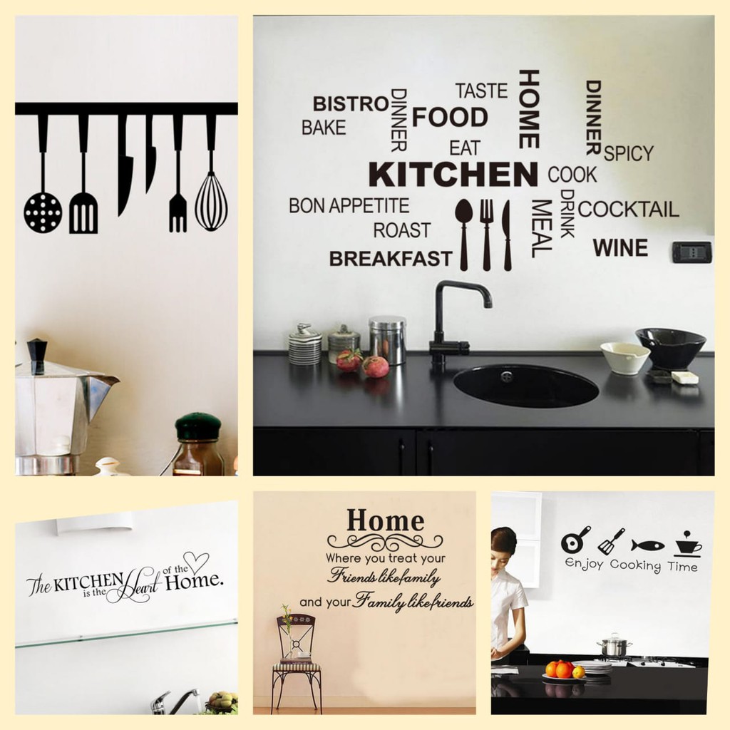 [GD] WALLSTICKER STICKER STIKER KATA KATA MUTIARA LAUNDRY HOME FAMILY KITCHEN DAPUR DINDING TEMBOK