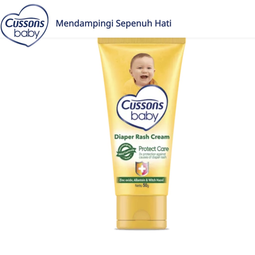 DIAPER RASH CREAM Cussons Baby 50gr PROTECT CARE Cream Kulit Bayi cusson Krim Pelembab Ruam Popok