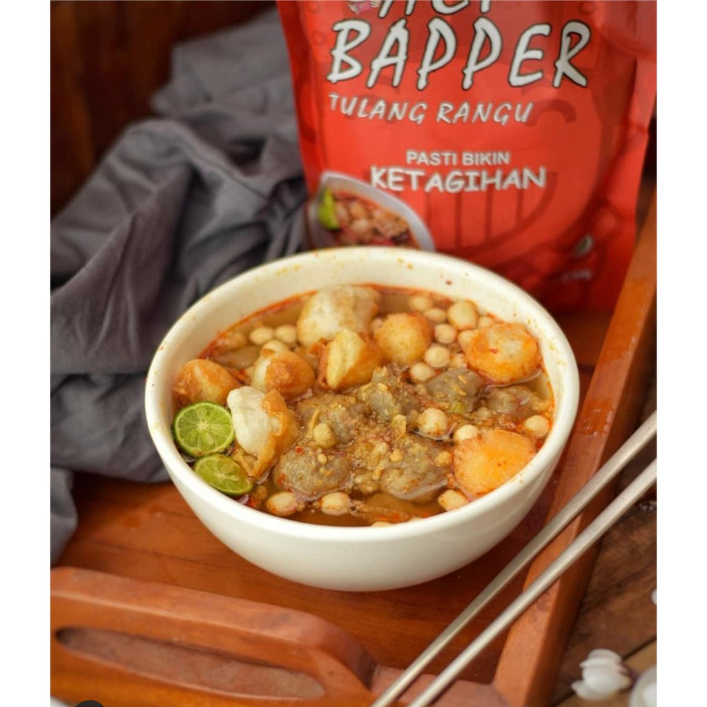 

BASO ACI TULANG RANGU ORIGINAL (pedas bisa di atur sesuai selera)
