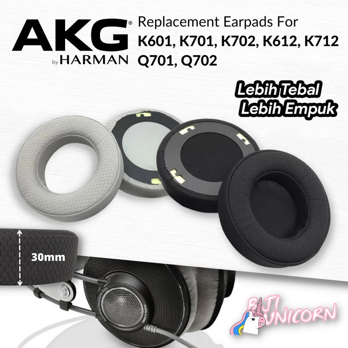 Earcup Earpad Ear Cushion AKG K601 K701 K702 K612 K712 Q701 Q702 Busa Bantalan Foam