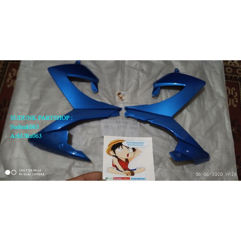body bawah sayap satria Fu facelift biru gp original sgp