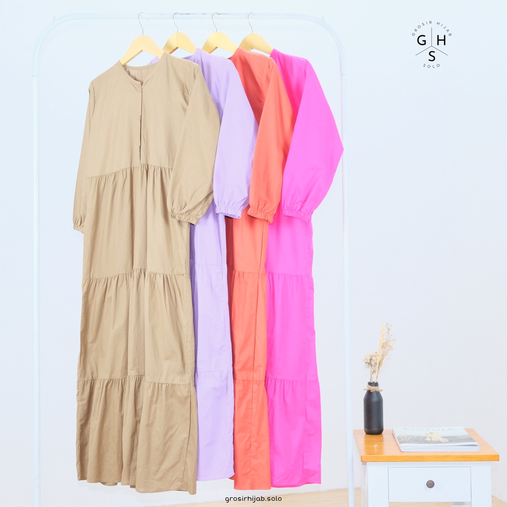 (MSB) GAMIS KIRANIA MAXI MIDI DRESS WANITA REMAJA