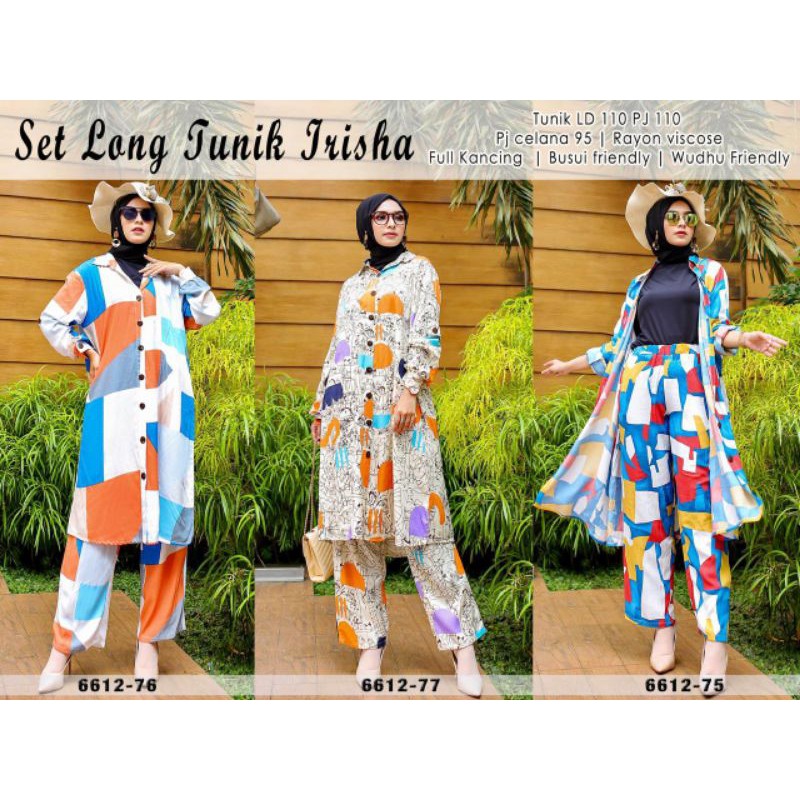 Set Celana long tunik premium