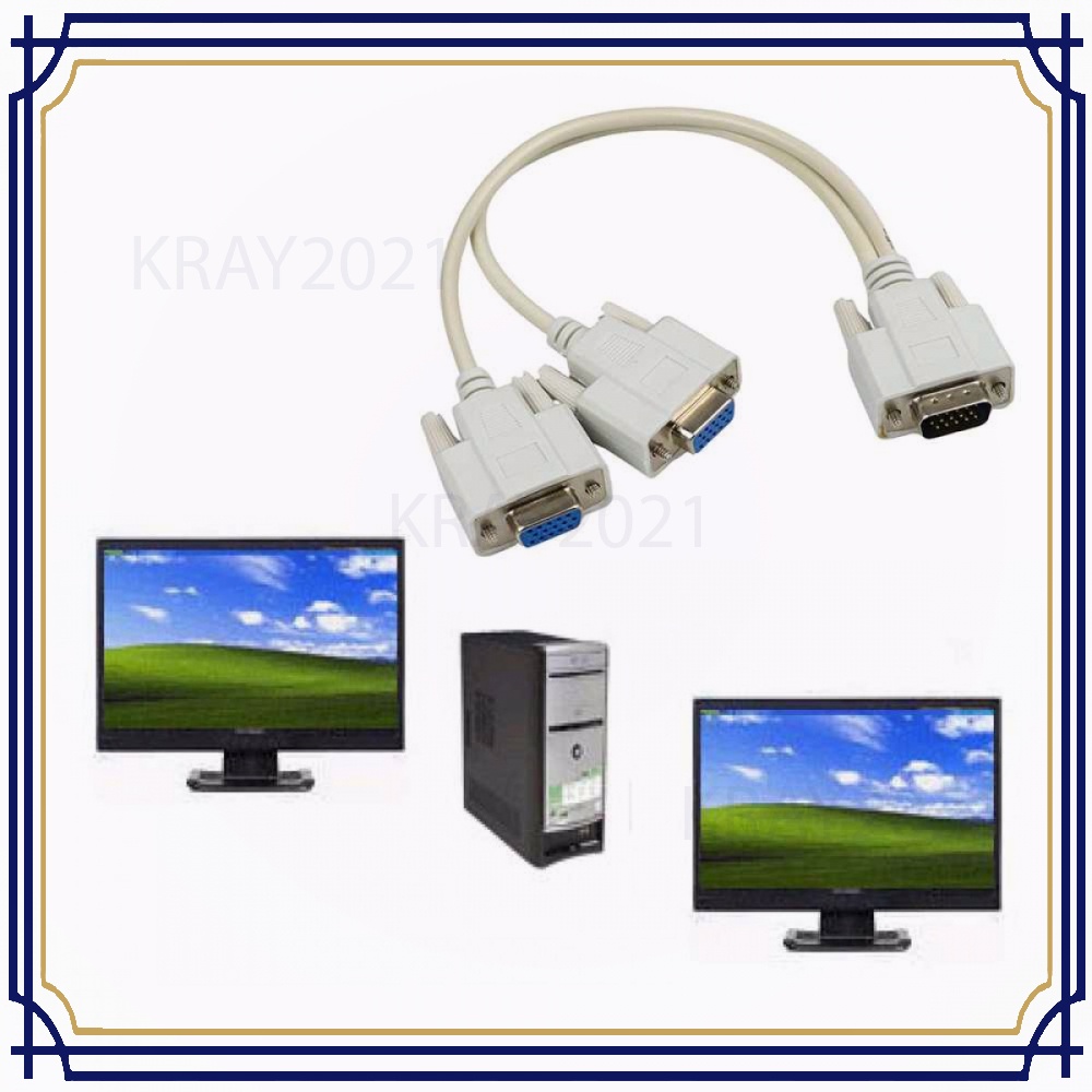 Kabel Percabangan VGA to Dual VGA Output KK724