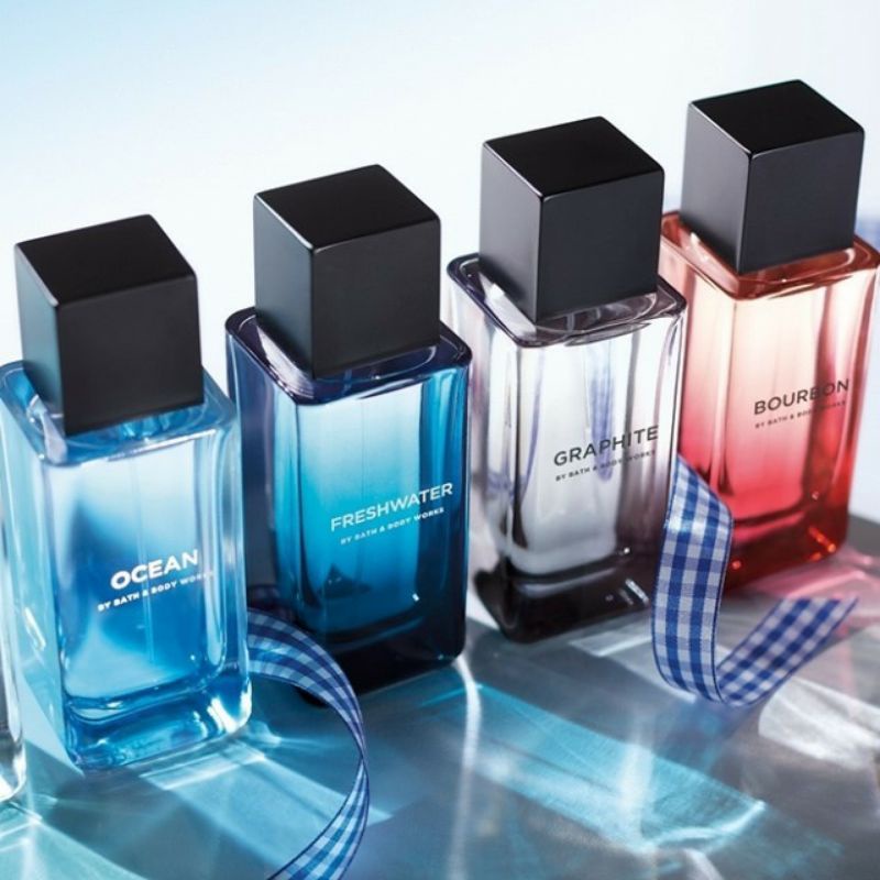 BATH &amp; BODY WORKS BBW MEN'S COLLECTION COLOGNE 15 ML &amp; 100 ML MIX FRESHWATER GRAPHITE HERO OASIS CLEANSLATE CHAMPION BOURBON TEAKWOOD CLEAR HORIZON STONE MIDNIGHT OCEAN ATLANTIC NOIR MARBLE LEGEND CLEAN SLATE FRESH WATER