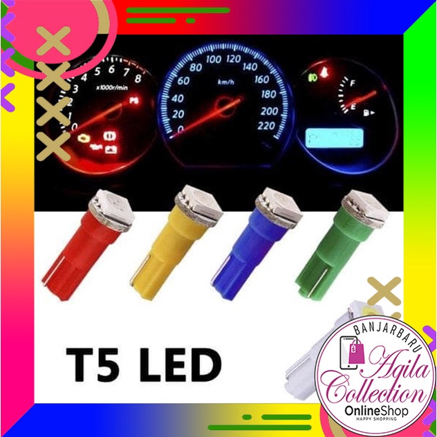 LAMPU LED T5 SPEEDOMETER MOTOR MOBIL