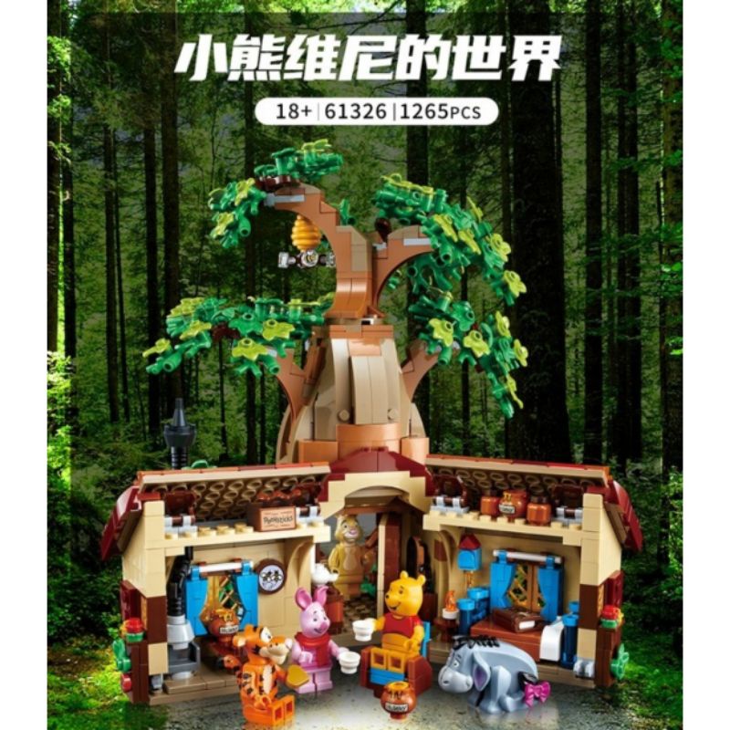 Lego Block Rumah Pohon Winnie The Pooh and Friends