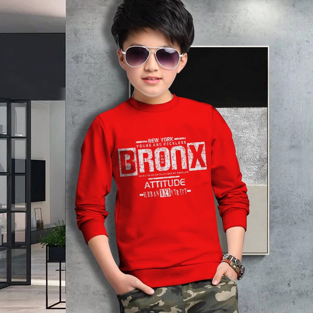 Switer Bronx Terbaru / Sweater Anak Laki-laki /  Sweeter Gaming Bahan Babyterry / FLAVA_STORE