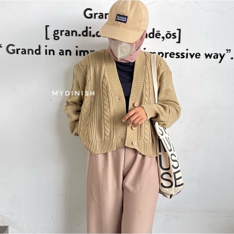 Vina Cable Crop Cardy - Cardigan  Wanita Terbaru