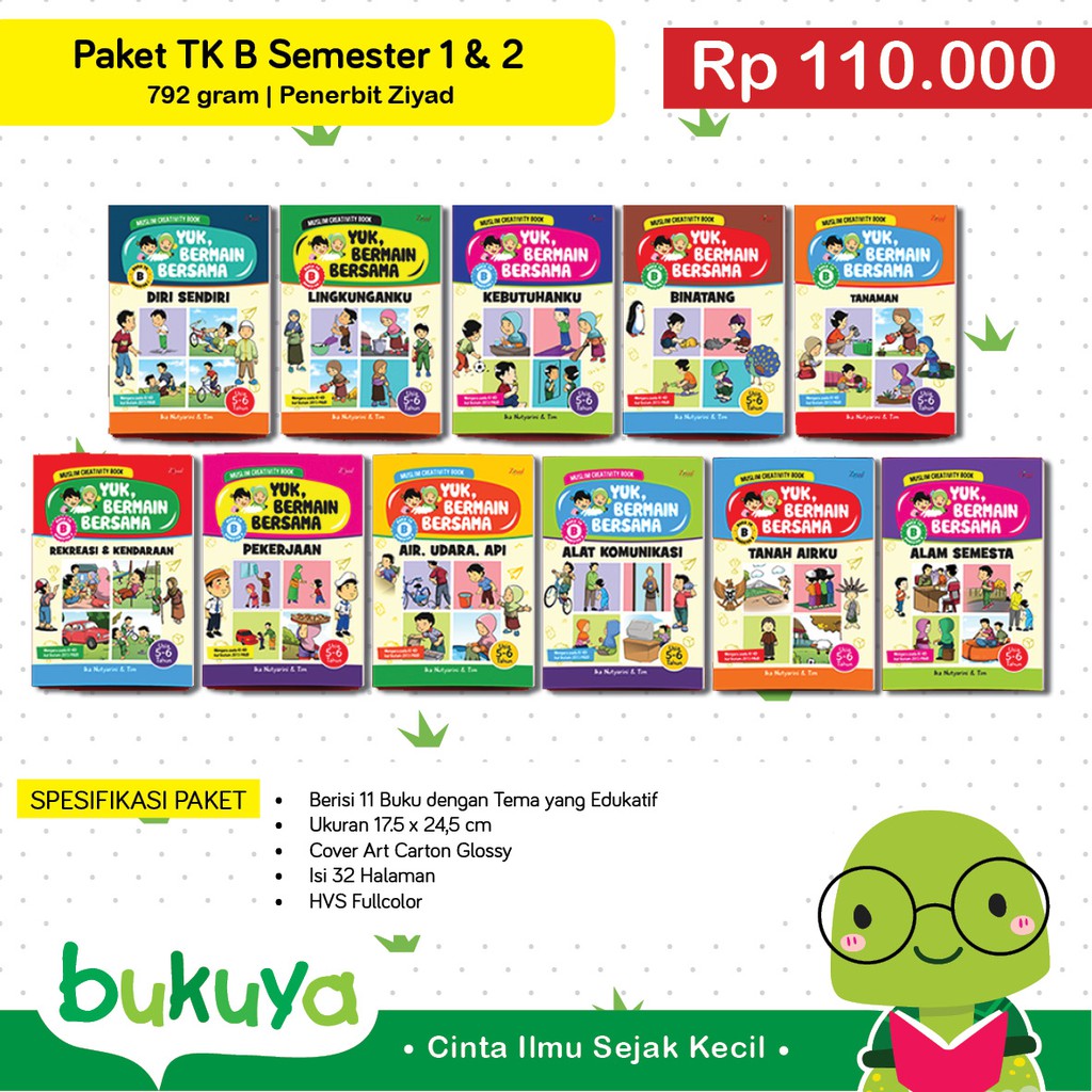 Buku Anak Paket TK B Tematik Ziyad
