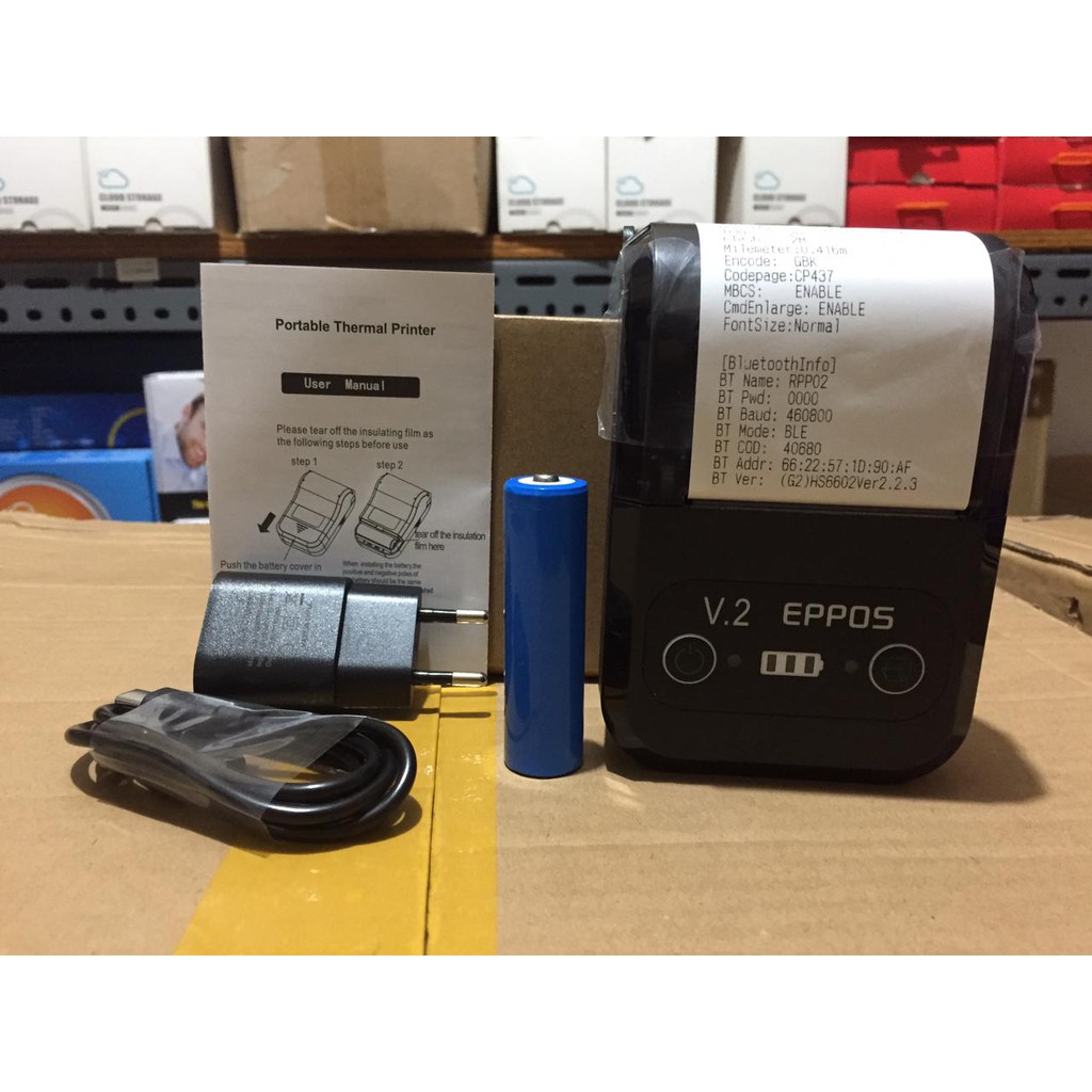 TERBARU Mini Printer Bluetooth EPPOS EPX588 RPP02