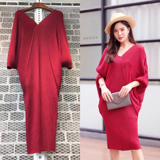 PO Dress Plisket ORI Bangkok