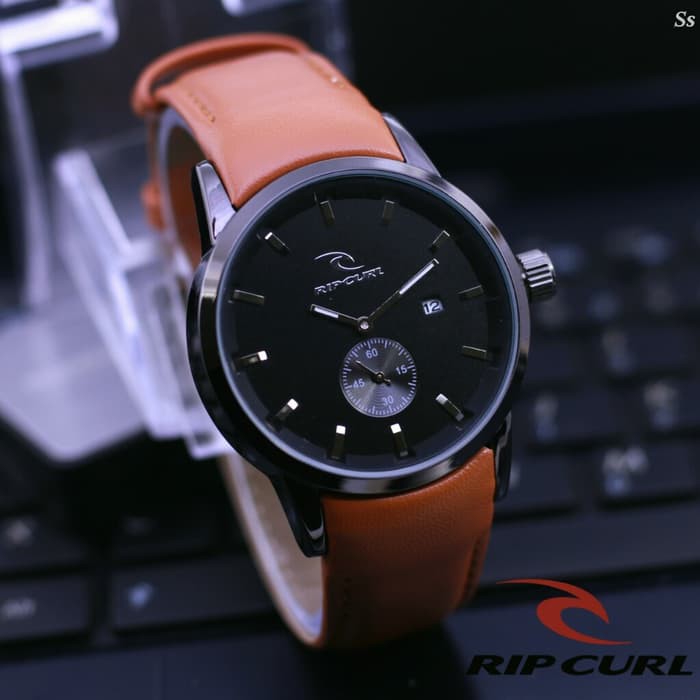 JAM TANGAN PRIA RIPCURL DETROIT KULIT BROWN