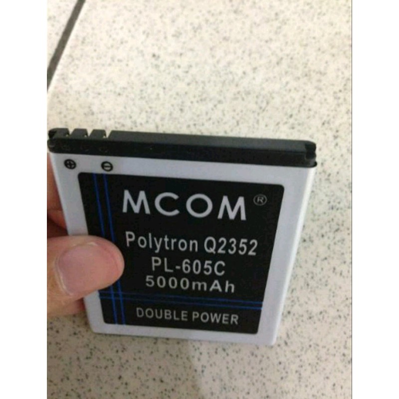 Battery Batre Baterai Double Power Mcom Polytron PL605C PL-605C Q2352 Rocket Ping