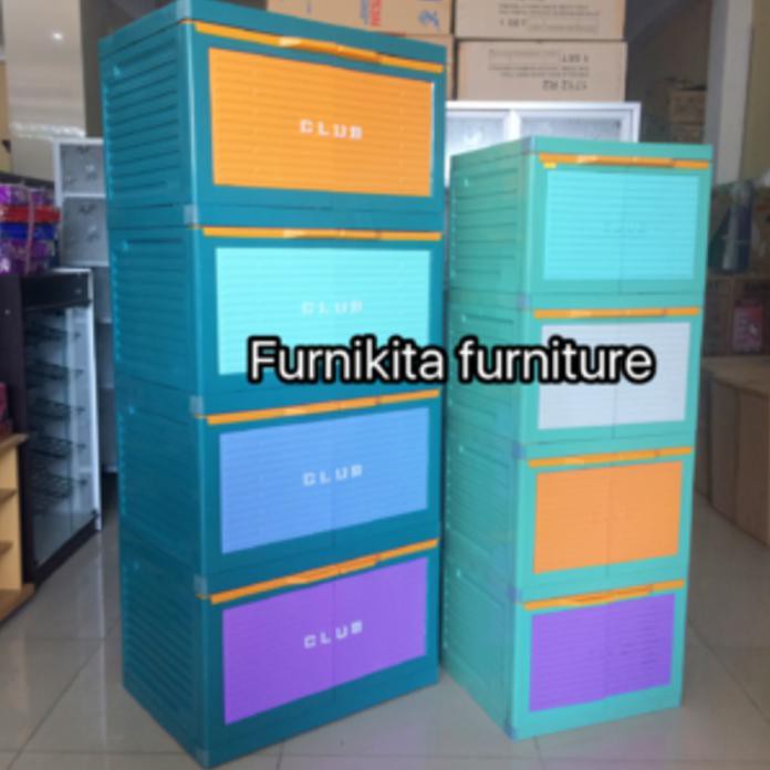 Promo Besar - Lemari Pakaian Plastik Club Susun 4 Cmmy Cmfy