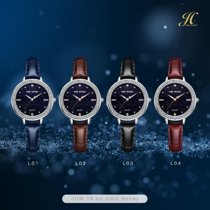 JHW 16 JAM TANGAN WANITA JIMS HONEY ORI WOMEN WATCH IMPOR FASHION CEWE KOREA ANTI AIR QUARTZ ARLOJI JHW16