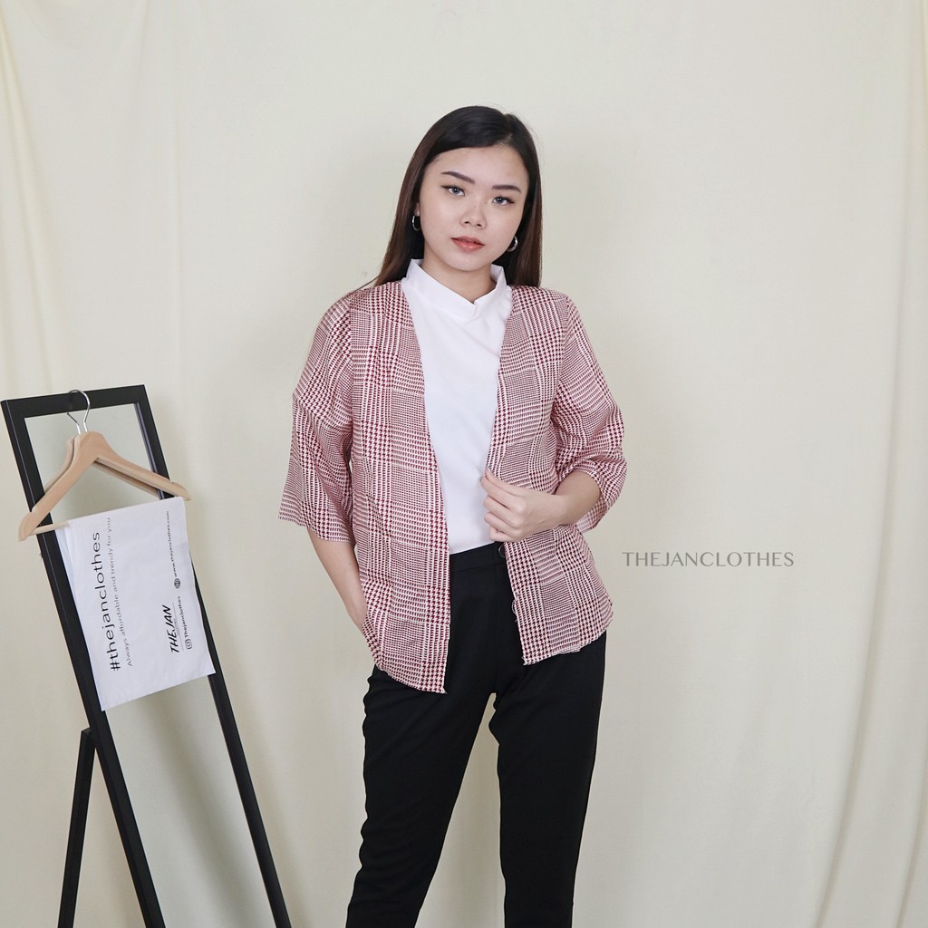 Leana outer red - Thejanclothes