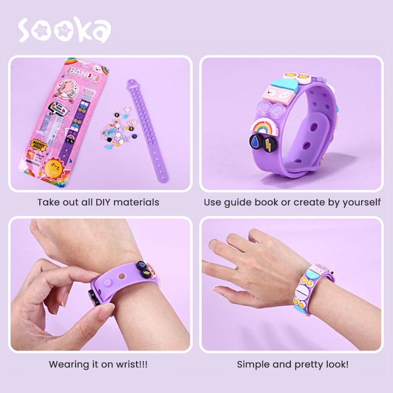 SOOKA  Mainan Gelang Anak DIY Balok Dots Bracelet Brick Wristband Creative puzzle Viral Tiktok SK-GHC1060