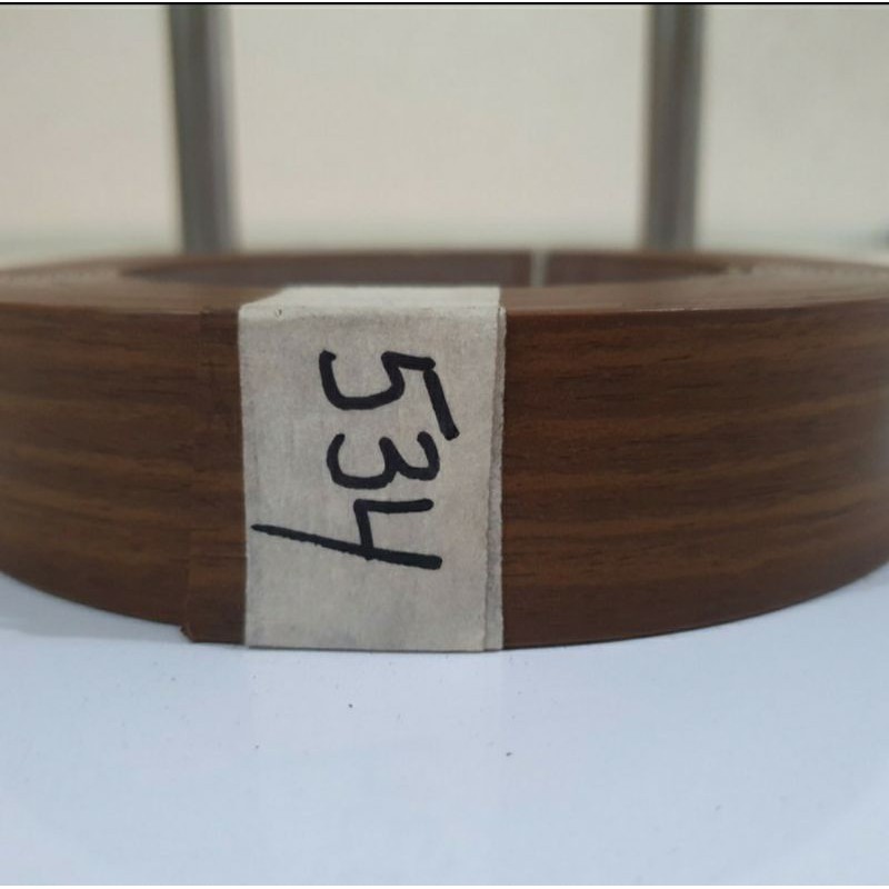 534 Edging HPL Taco Woodgrain Tebal 2 mm Lebar 34 mm Motif Serat Urat Kayu