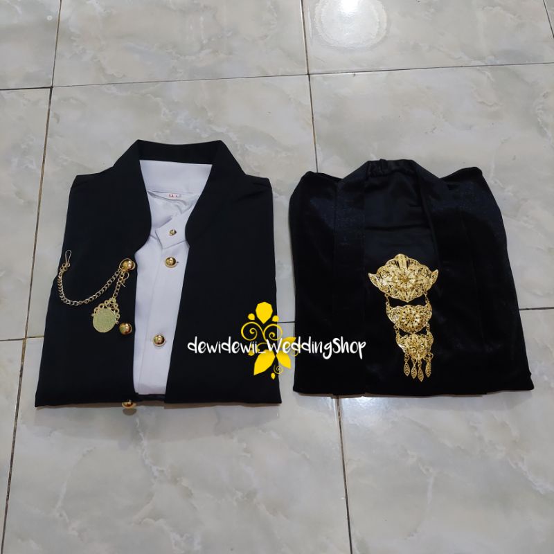 Set Baju Prewedding - Nuansa Hitam Hewes, Motif Nitik Hitam