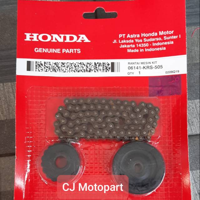 RANTAI KETENG KOMPLIT / CAM CHAIN KIT LEGENDA NEW SUPRA FIT KRS MURAH DAN BERKUALITAS ORIGINAL