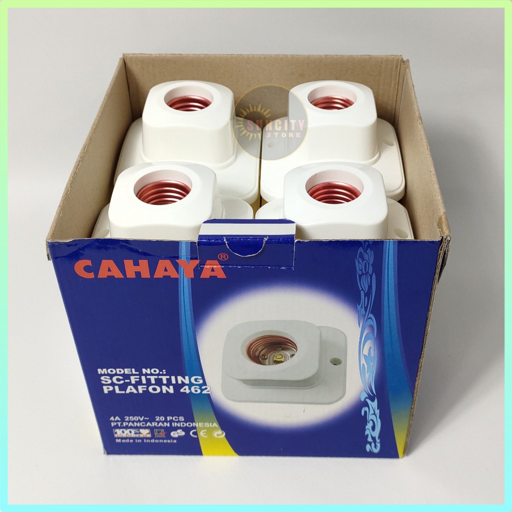 Cahaya Fiting Lampu Plafon Putih