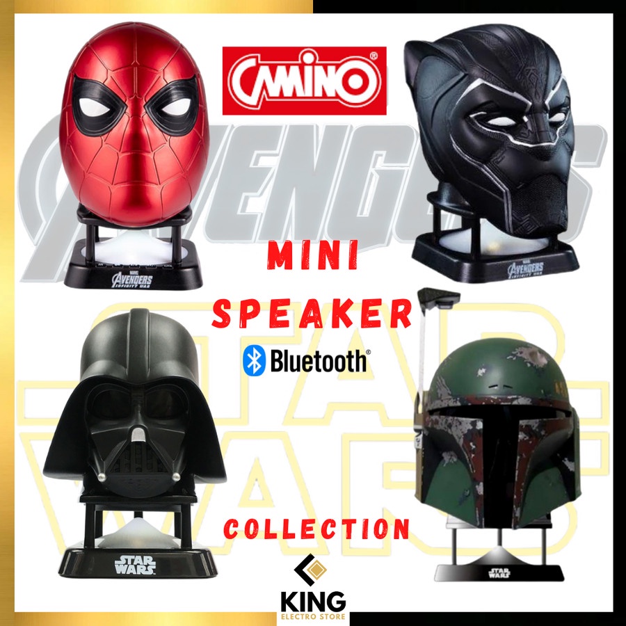 Camino Mini Bluetooth Audio Speaker Marvel Disney Starwars Star wars