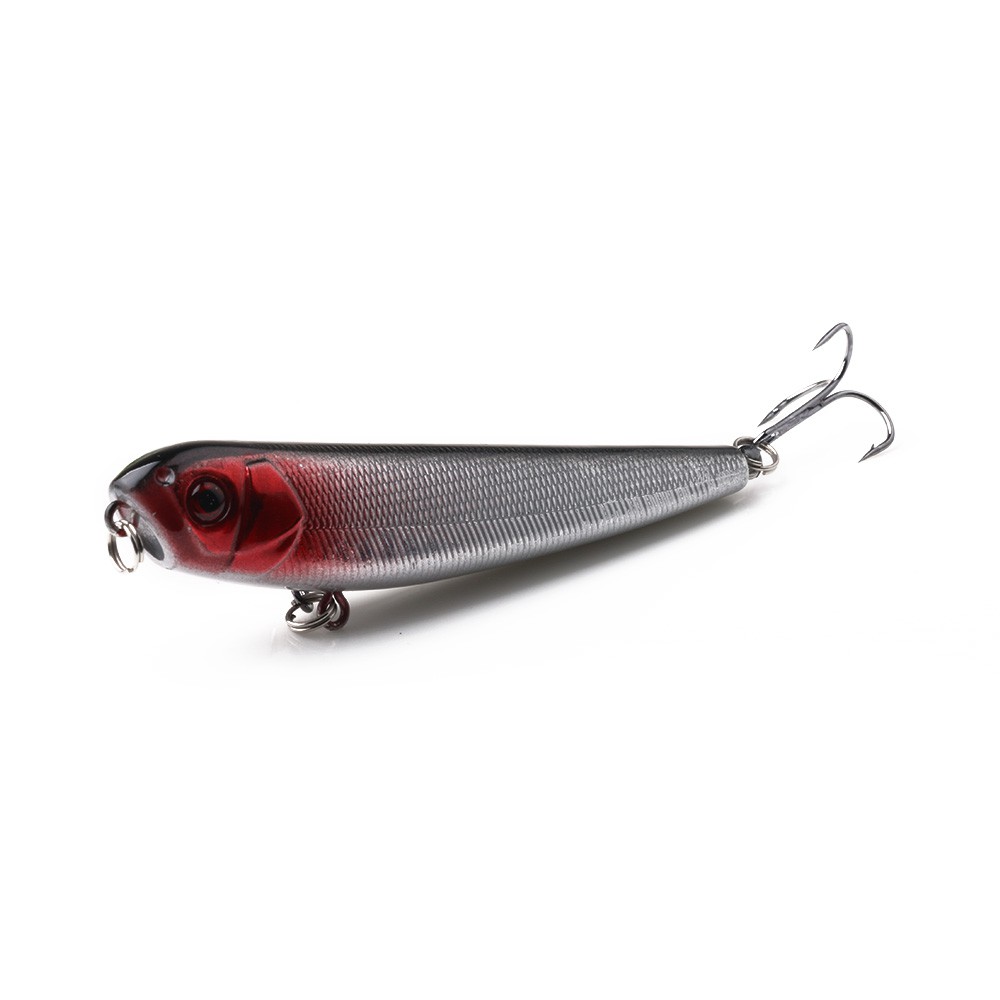 HENGJIA 2pcs/set Umpan Pencil Minnow Pancing Swimbait 9CM/9.6G Topwater Fishing Lure Ikan Bait Kail