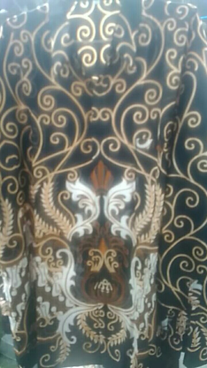 Kemeja Batik Pria Jumbo Big Size 4l-5l Lengan Panjang Atasan Baju Batik Pria Ukuran Besar Dhl-lm