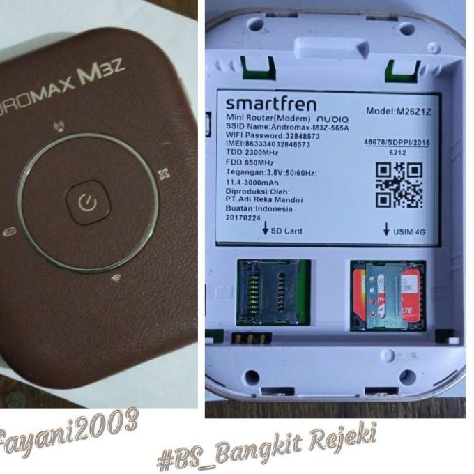 ➷ Modem Andromax 4G MIFI M2Y, M3Y, M3Z Unlock Support Smartfren ☎