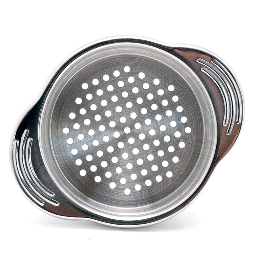 [Elegan] Bisa Colander Universal Tahan Lama Stainless Steel Pasta Colander Kaleng Tuna Cuci Piring Aman Gadget Dapur